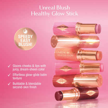 Charlotte Tilbury Unreal Healthy Glow Blush Stick - Buildable Cream Makeup Charlotte Tilbury