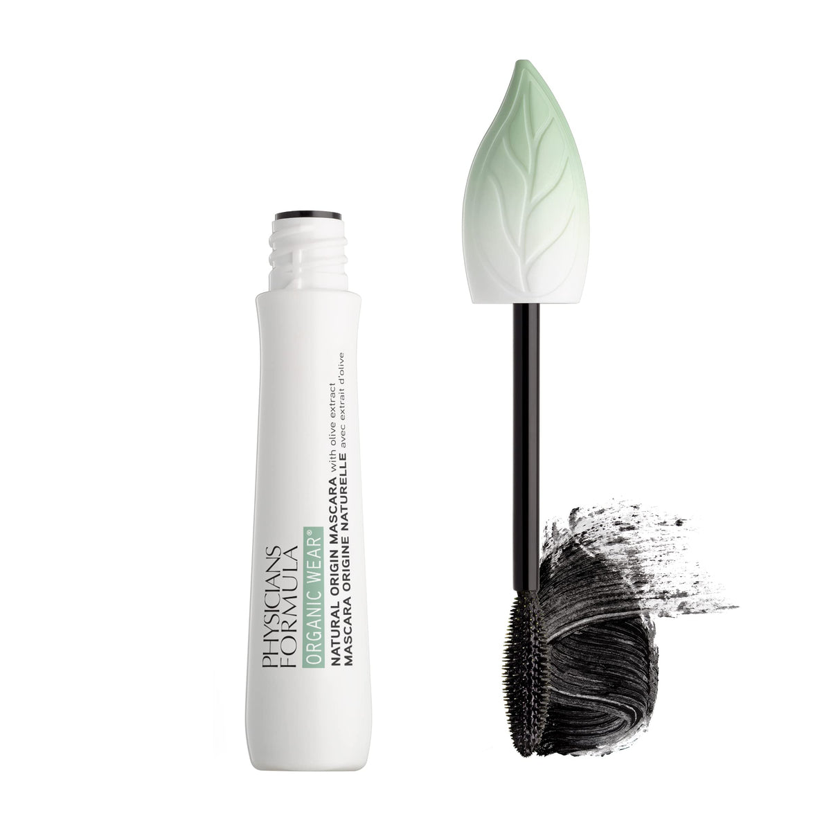 Physicians Formula Organic Wear Lash-Boosting All Natural Mascara, Lifts, Lengthens, For Sensitive Eyes, Dermatologist Tested - Natural Origin Black Physicians Formula