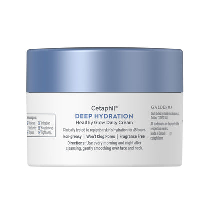 Cetaphil Deep Hydration Face Cream, Dry, Sensitive Skin Care, 1.7oz Cetaphil