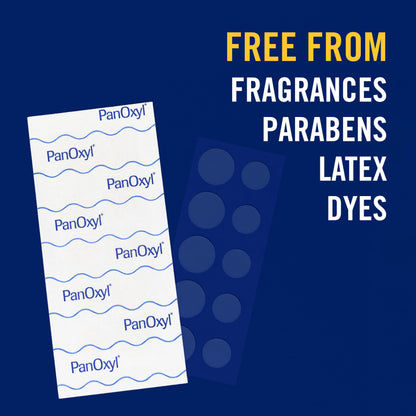 PanOxyl PM Overnight Spot Patches, Advanced Hydrocolloid Healing Technology, Fragrance Free, 40 Count Pack of 1 PanOxyl