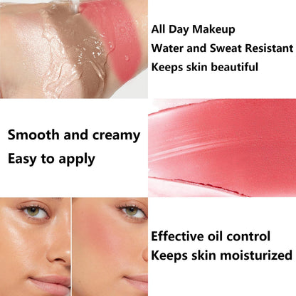 3Pcs Cream Contour Stick Makeup Kit, Shades with Highlighter, Blush and Bronzer Contour Stick for Sculpt the Cheeks, Long Lasting, Waterproof, Matte & Dewy Finish (LIGHT MEDIUM(2+5+6)) LemonSac
