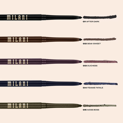 Milani Stay Put Waterproof Eyeliner Pencil with Smudger - After Dark Milani