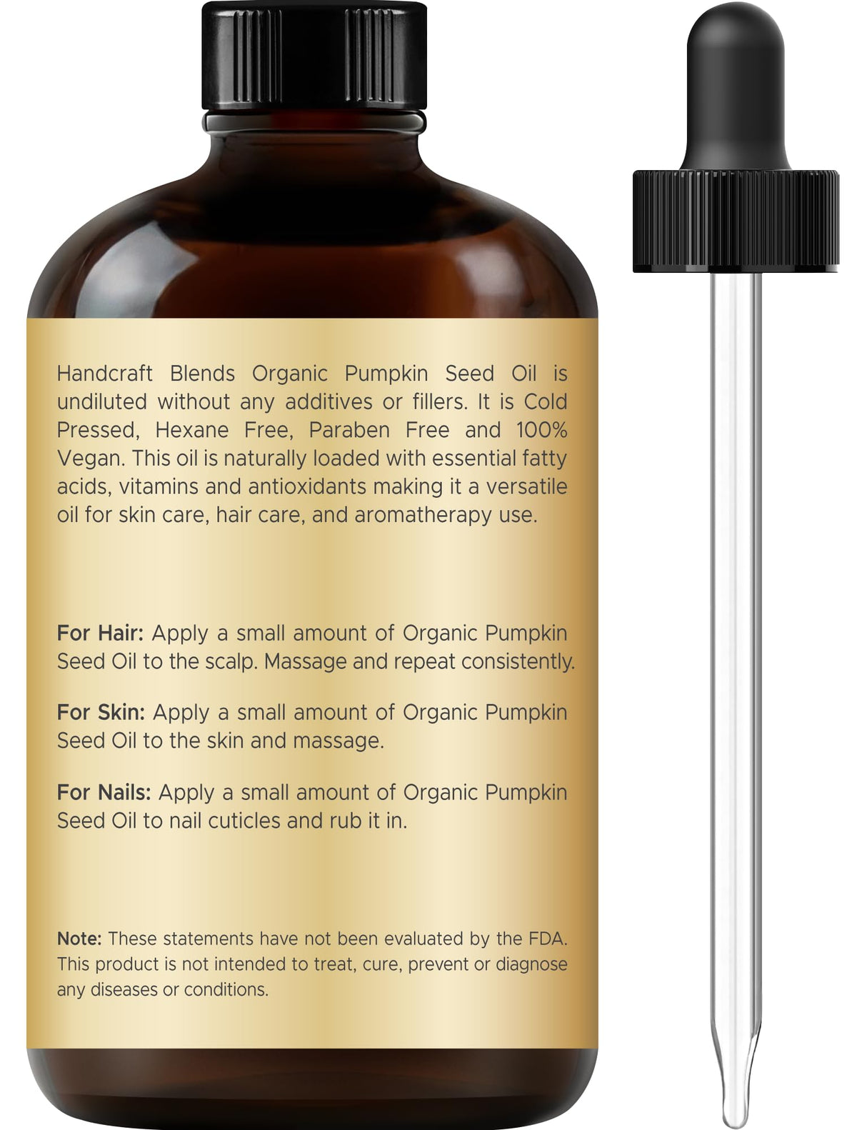 Handcraft Blends Organic Pumpkin Seed Oil - 4 Fl Oz Handcraft Blends