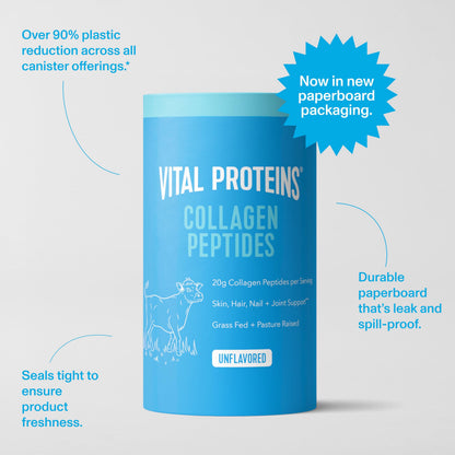 Vital Proteins Collagen Peptides Powder - Supports Hair, Nail, Skin, Bone & Joint Health, Unflavored, Collagen Protein 9.33 OZ Vital Proteins