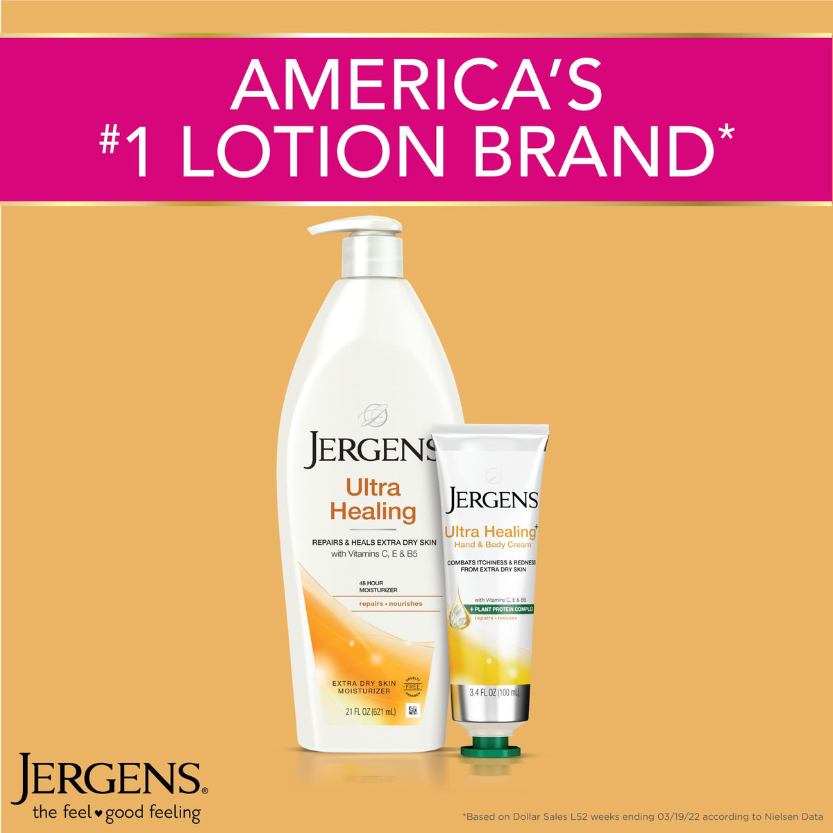 Jergens Ultra Healing Body Lotion, Moisturizer for Dry Skin, 32 fl oz Jergens