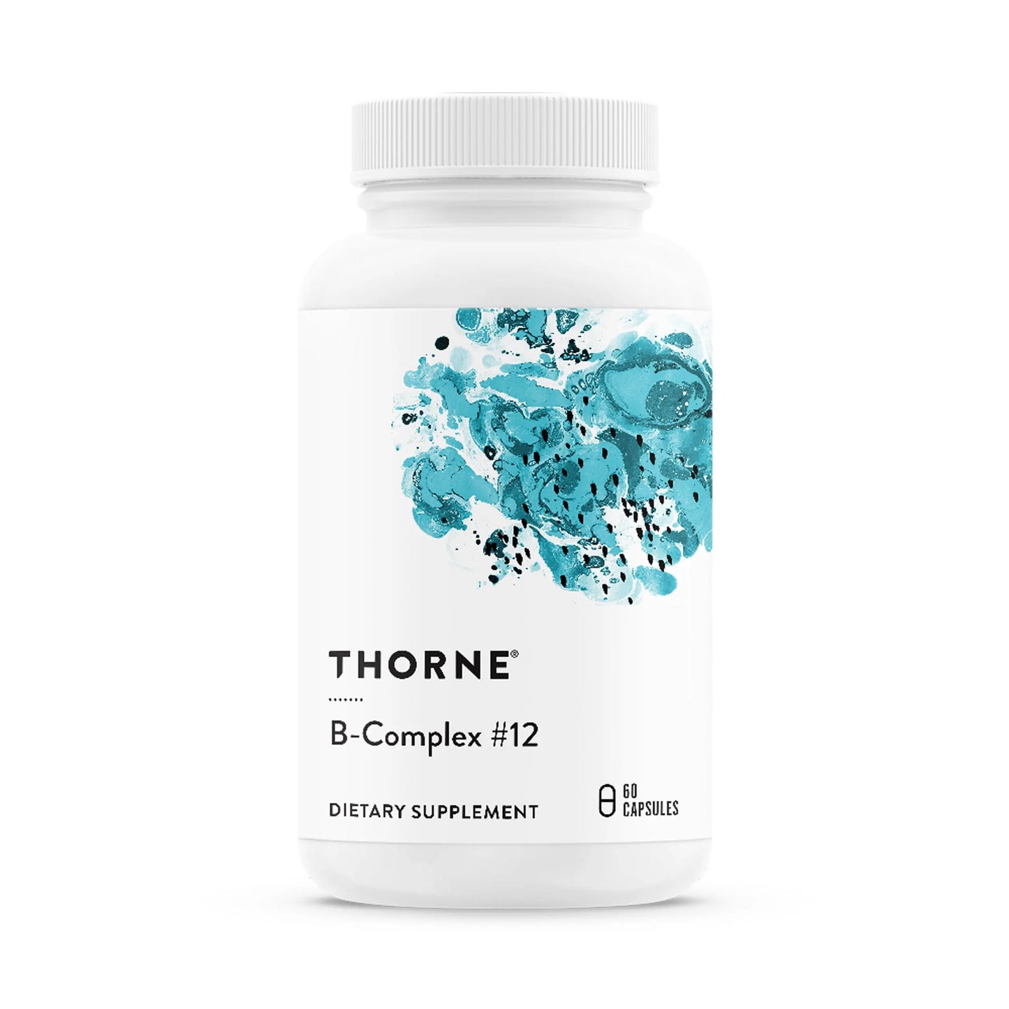 THORNE - B-Complex #12 - Vitamin B Complex with Choline Supplement - Supports Cellular Energy Production & a Healthy Nervous System* - Third-Party Certified THORNE