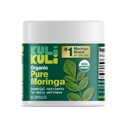 KULI KULI Organic Pure Moringa Capsules, 60 CT Kuli Kuli