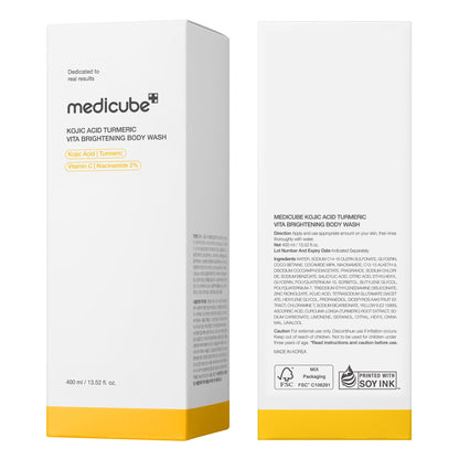 medicube Kojic Acid Turmeric Brightening Body Wash, 13.52 fl.oz medicube