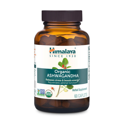 Himalaya Organic Ashwagandha Root, 2 Month Supply - Herbal Adrenal Support Supplements for Stress Relief and Energy Support - USDA Organic, Non-GMO, Vegan Himalaya