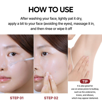 Dr.Melaxin Peel Shot Black Rice Exfoliating Ampoule, Face Exfoliator with AHA BHA Niacinamide Rice Bran Water, Blackhead Remover, Pore Minimizer, Brightening Glass Skin Serum, Korean Skin Care, 2.7 oz Dr.Melaxin