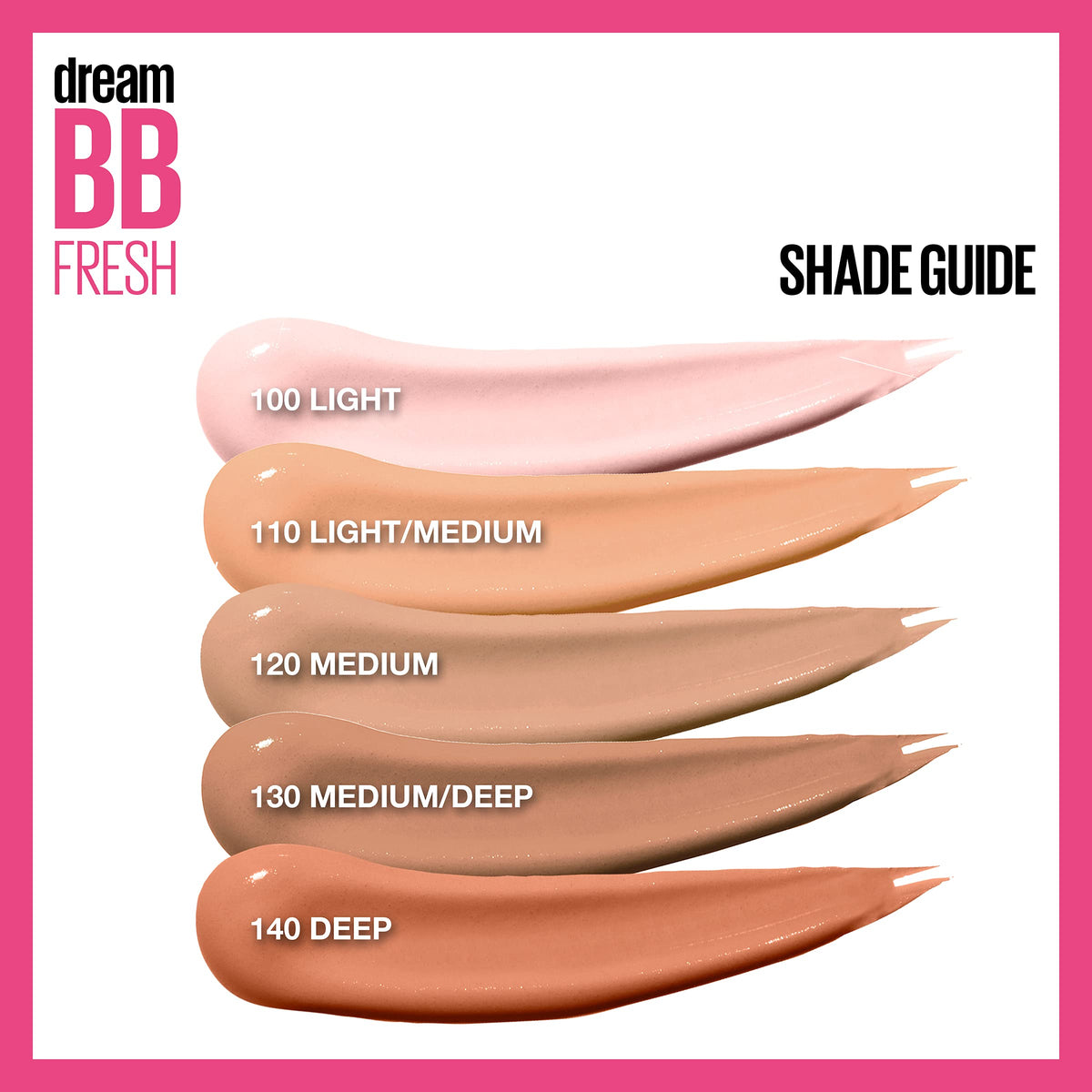 Maybelline Dream Fresh Skin Hydrating BB cream, 8-in-1 Skin Perfecting Beauty Balm with Broad Spectrum SPF 30, Sheer Tint Coverage, Oil-Free, Light/Medium, 1 Fl Oz MAYBELLINE