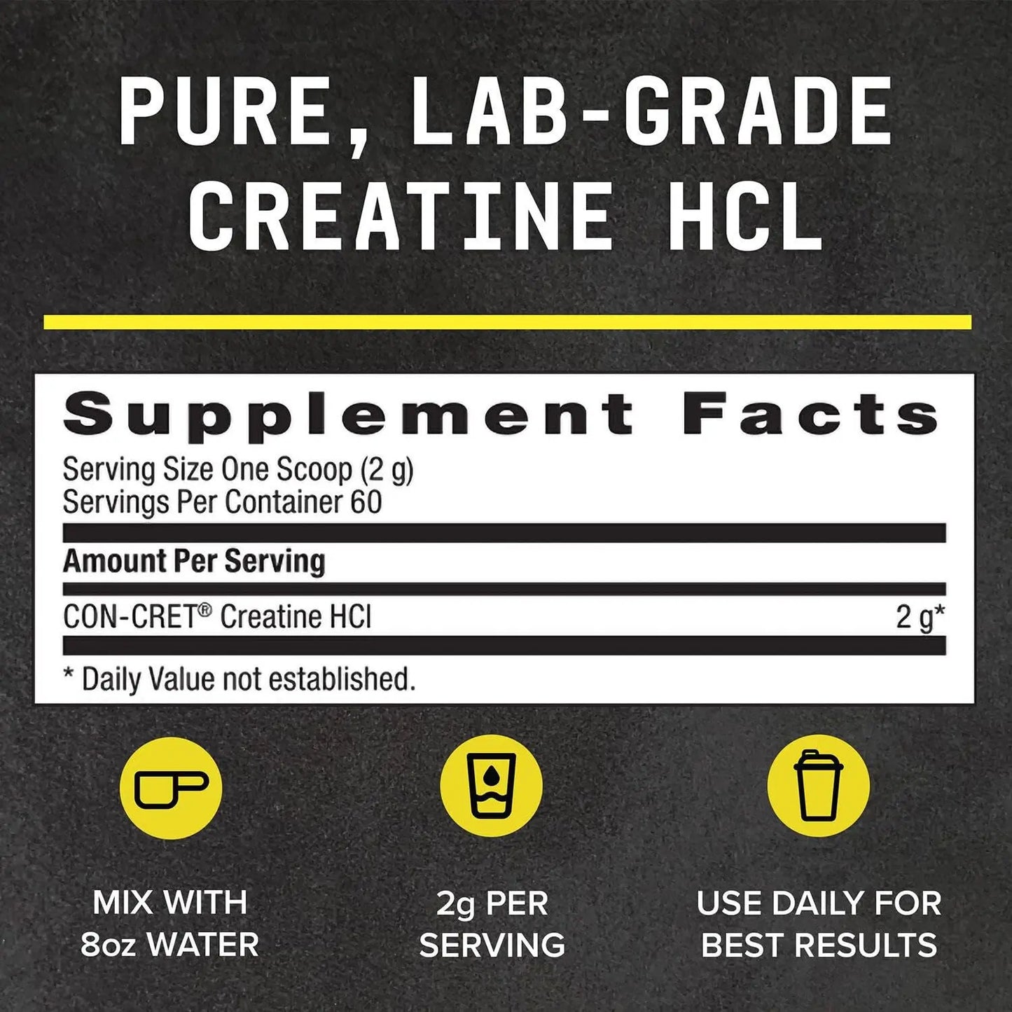 BEYOND RAW Creatine HCl Powder, Science Backed, Lab Grade, Creatine for Women & Men, Muscle Strength, Energy Production, Athletic Performance, Cognitive Support, BEYOND RAW