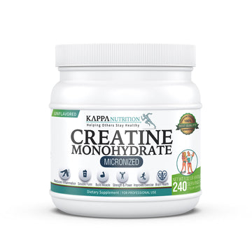 Kappa Nutrition Creatine Monohydrate Powder, Pure Amino Acid Formula, Supports Muscle Strength, Cellular Energy & Mental Focus* Gluten-Free, Keto, 2.25g per Scoop, 240 Servings, Net Wt. 1.32 LB (600g) KAPPA NUTRITION buy australia supplements