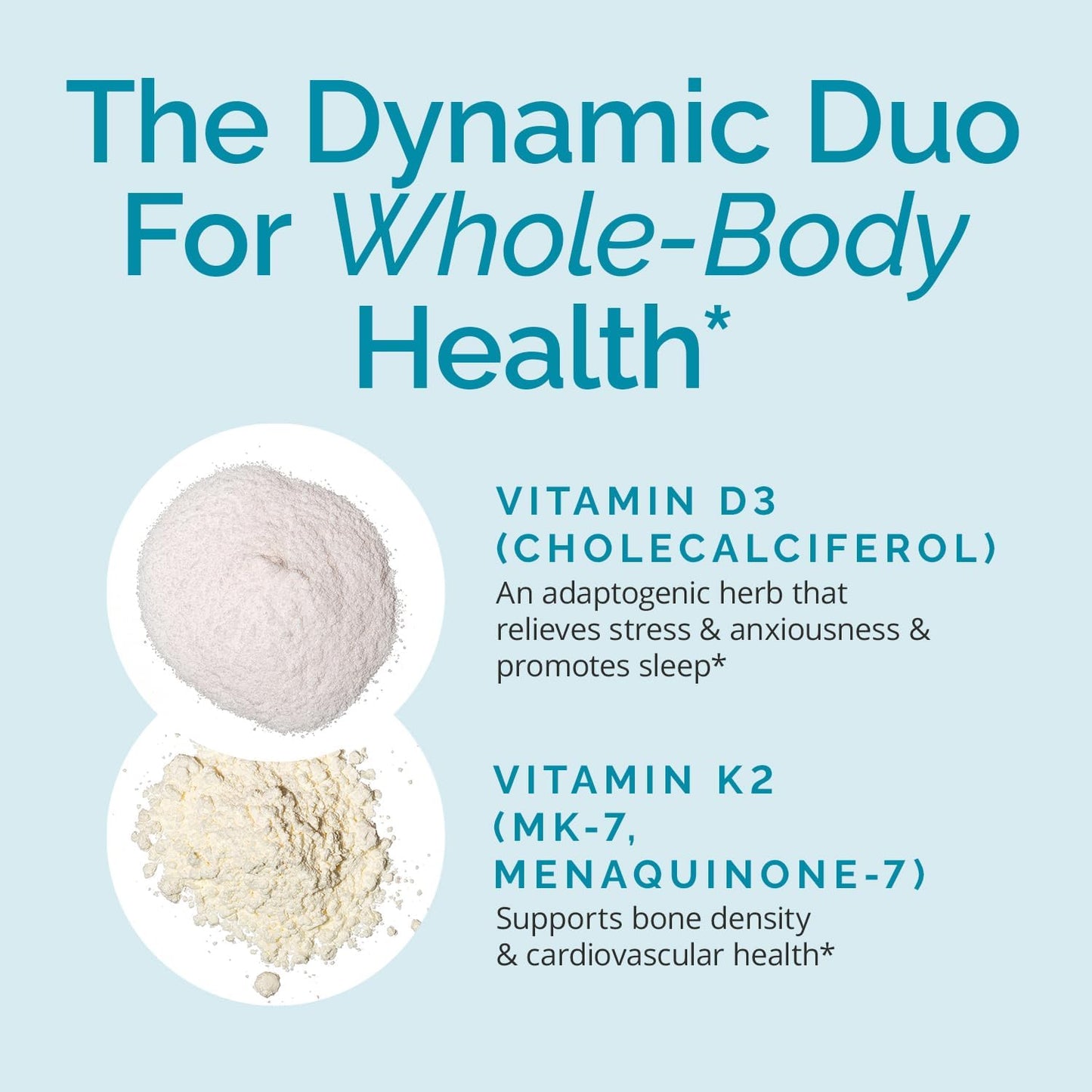 BRAINMD Vitamin D3 + K2, 60 Capsules - Synergistic Support for Healthy Bones & Cognition - Gluten Free - 60 Servings