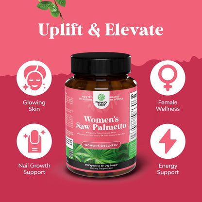 Saw Palmetto for Women 500mg - DHT Blocker for Women 30-Day Supply - Hair Vitamins for Hair Loss Supplement - Saw Palmetto Extract Capsules with Maca Root & Biotin - 90 Count Gsupps Australia