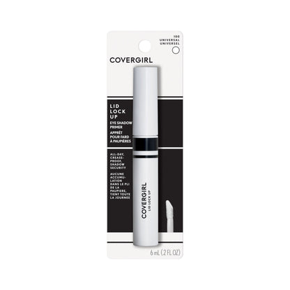 COVERGIRL Lid Lock Up Eyeshadow Primer, Clear, All-Day, Dries Quickly, .06 Pound, Crease-Proof, Shadow Security, Maximizes the Wear and Intensity of Shadow, Preps Lids for All-Day Wear COVERGIRL