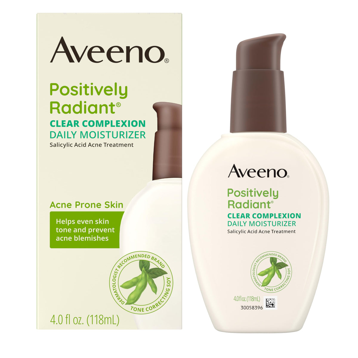 Aveeno Positively Radiant Clear Complexion Acne Face Moisturizer, 4 fl. oz Aveeno