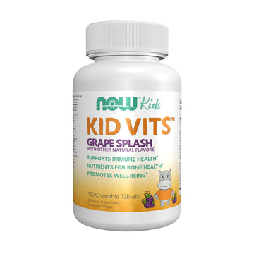 Now Kids Supplements, Kid Vits Multivitamin, Grape Flavor, 120 Chewable Tablets NOW Foods buy australia supplements