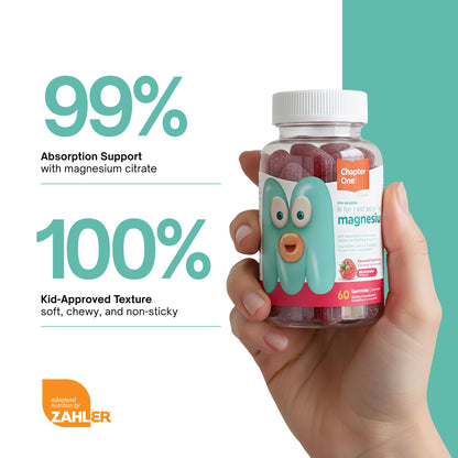 Chapter One Magnesium Gummies, Great Tasting Magnesium for Kids, Calm Kids Magnesium, Magnesium Gummies for Women and Men Zahler