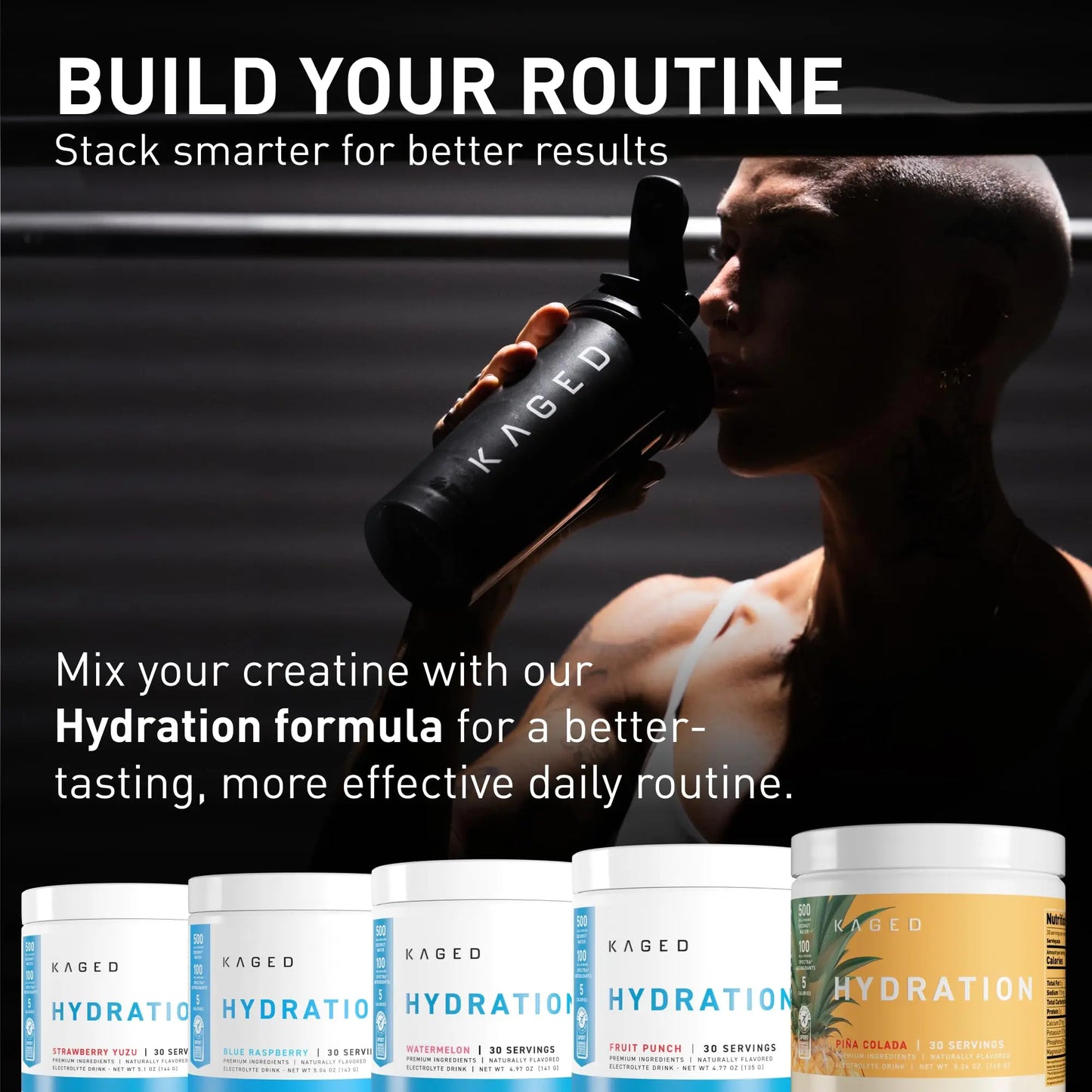 Kaged Creatine Monohydrate Micronized Powder | Unflavored | Muscle Building & Recovery | 5000 mg Per Serving | Vegan, Gluten Free, Easily Digestible Kaged
