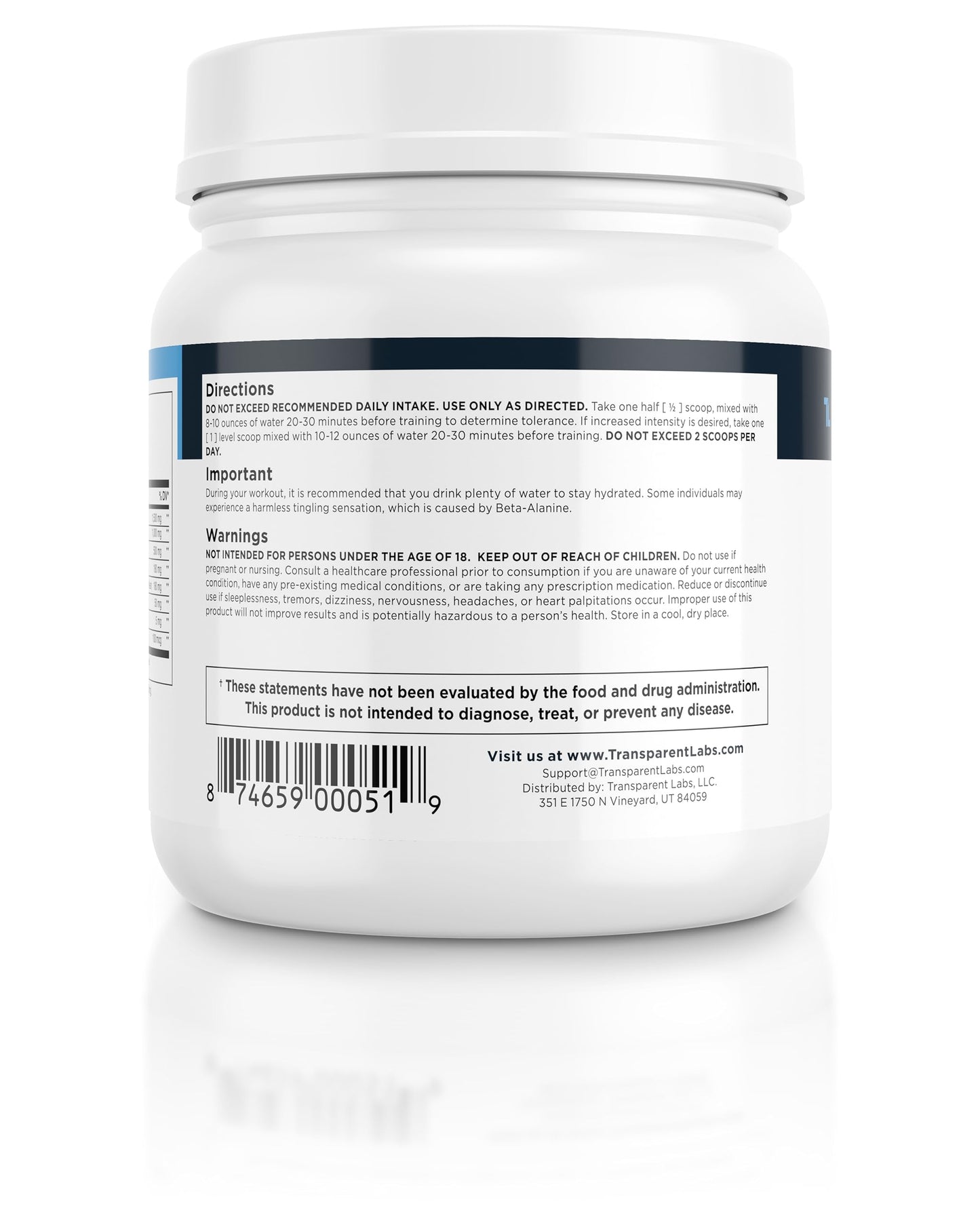 Transparent Labs Lean Pre-Workout - Body Recomposition Pre Workout for Men and Women with Acetyl L-Carnitine, Beta Alanine Powder, & PurCaf Organic Caffeine Powder - 30 Servings, Strawberry Lemonade