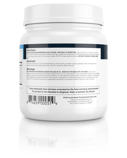 Transparent Labs Lean Pre-Workout - Body Recomposition Pre Workout for Men and Women with Acetyl L-Carnitine, Beta Alanine Powder, & PurCaf Organic Caffeine Powder - 30 Servings, Strawberry Lemonade