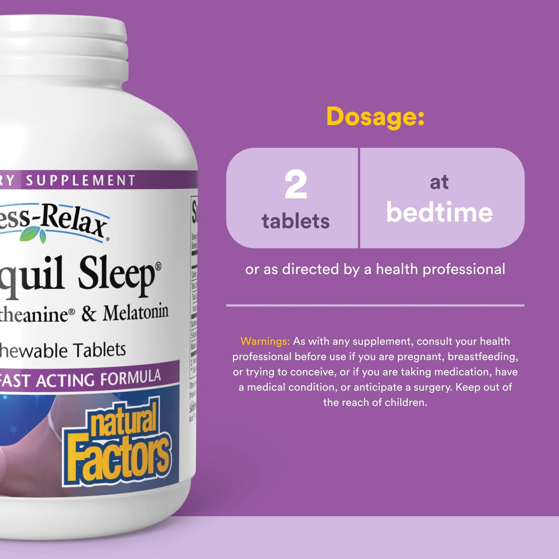 Natural Factors Stress-Relax Tranquil Sleep Tablet, 120 Count Natural Factors buy australia supplements