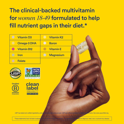 Ritual Multivitamin for Women 18+ & Daily Gut Health Support, 30 Days Supply