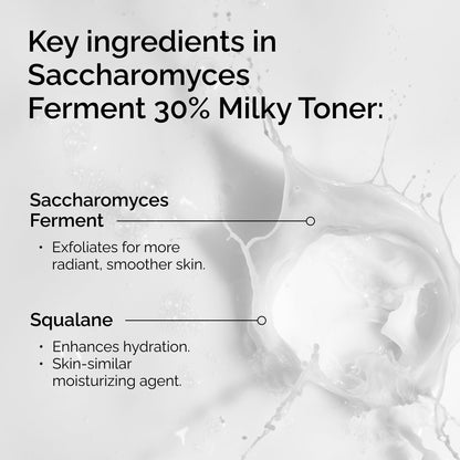 The Ordinary Saccharomyces Ferment 30% Milky Toner, Exfoliating and Hydrating Toner for Smoother, Brighter Skin, 3.4 Fl Oz The Ordinary