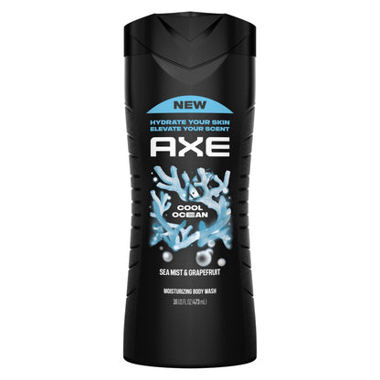 AXE Cool Ocean Men's Body Wash With Essential Oils 16 fl oz AXE