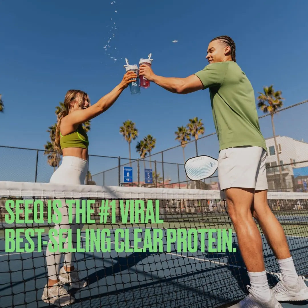 SEEQ Clear Protein Powder - Watermelon Wave - 22 Servings - 22g Clear Whey Protein Isolate - Zero Sugar - 0g Lactose - Allergen Friendly - GLP1 Support - Bone Health SEEQ