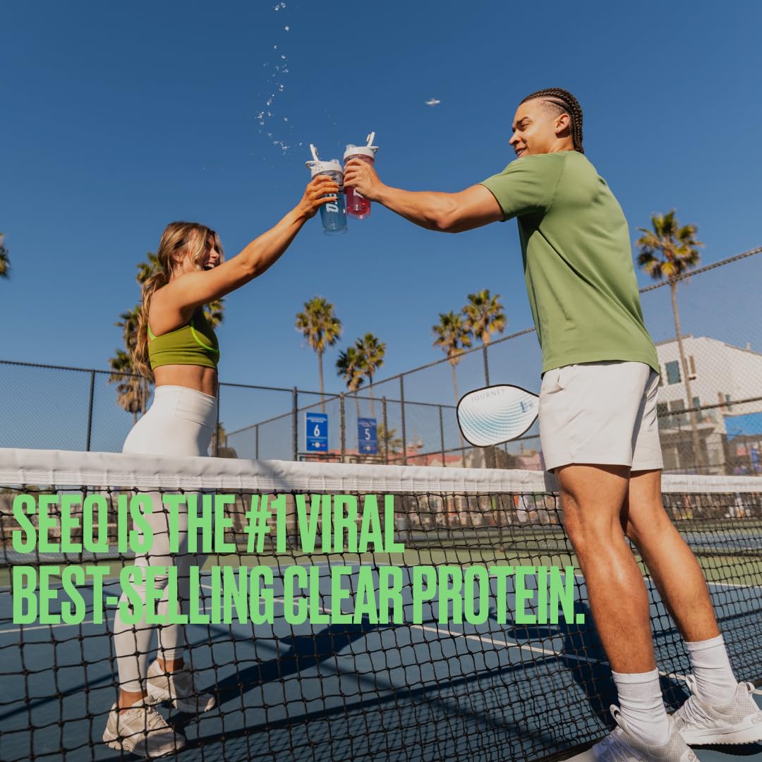 SEEQ Clear Protein Powder - Watermelon Wave - 22 Servings - 22g Clear Whey Protein Isolate - Zero Sugar - 0g Lactose - Allergen Friendly - GLP1 Support - Bone Health SEEQ buy australia supplements