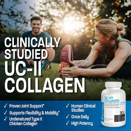 Bronson UC-II Type II Collagen with Undenatured Type II Collagen, 30 Capsules Bronson