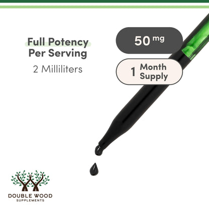 Chlorophyll Liquid Drops - for Digestion, Gut Health, Energy and Detox - Vegan Safe Double Wood Supplements