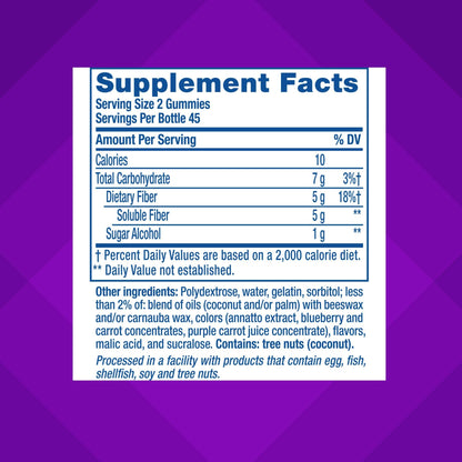 Vitafusion Fiber Well Gummy Vitamins, 90 Count (Packaging May Vary) Vitafusion