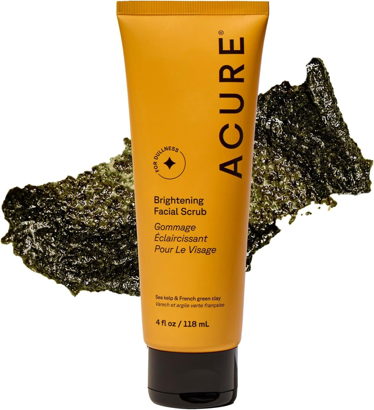 Acure Brightening Facial Scrub - Exfoliating Face Wash - 4 fl oz Acure