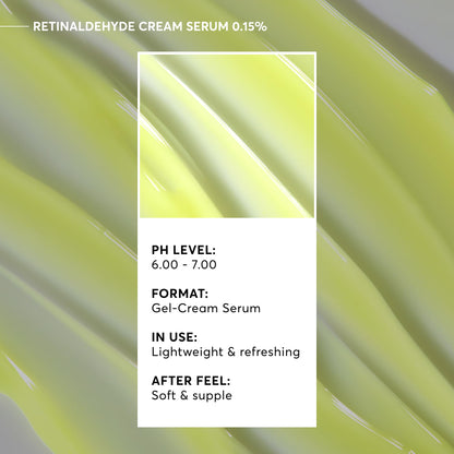 Naturium Retinaldehyde Cream Serum 0.05%, Advanced Anti-Aging & Smoothing Face & Skin Care, 1.7 oz Naturium