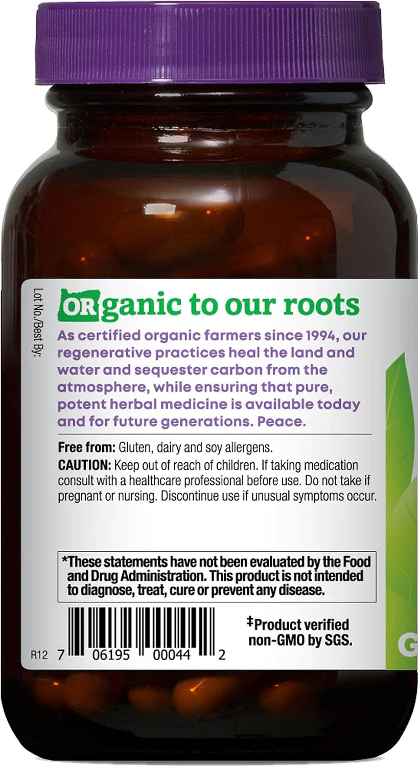 Oregon's Wild Harvest Cascara Sagrada Capsules - Organic Herbal Natural Laxative for Short-Term Constipation Relief Gsupps Australia