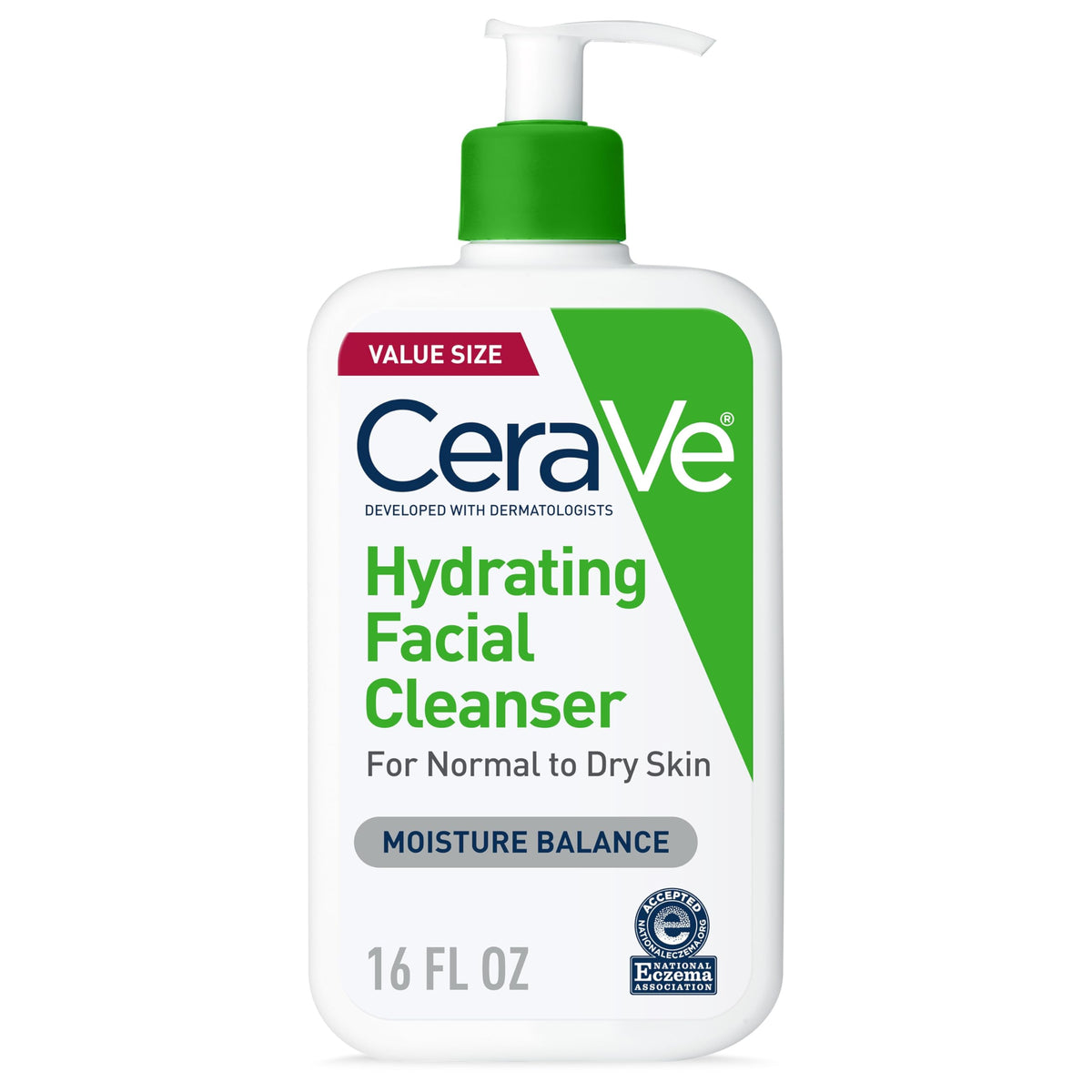 CeraVe Hydrating Cleanser with Hyaluronic Acid, Face Wash for Dry Skin,16oz CeraVe