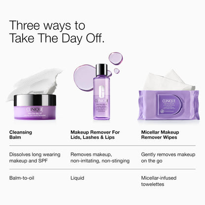 Clinique Take The Day Off Liquid Makeup Remover For Lids, Lashes, + Lips | Eye Makeup Remover | Oil Free + Non-Irritating | For All Skin Types, 6.7 Fl Oz Clinique