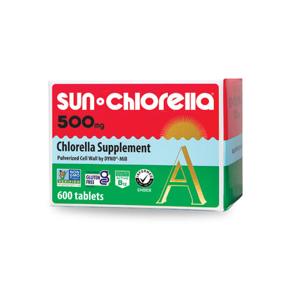 Sun Chlorella 500mg Whole Body Wellness Green Algae Superfood Supplement - Immune Defense, Gut Health, Natural Purification, Energy Boost Sun Chlorella
