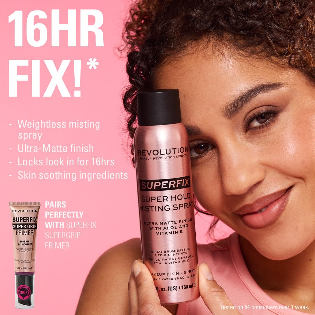 Revolution Superfix Misting Makeup Setting Spray Revolution Beauty London