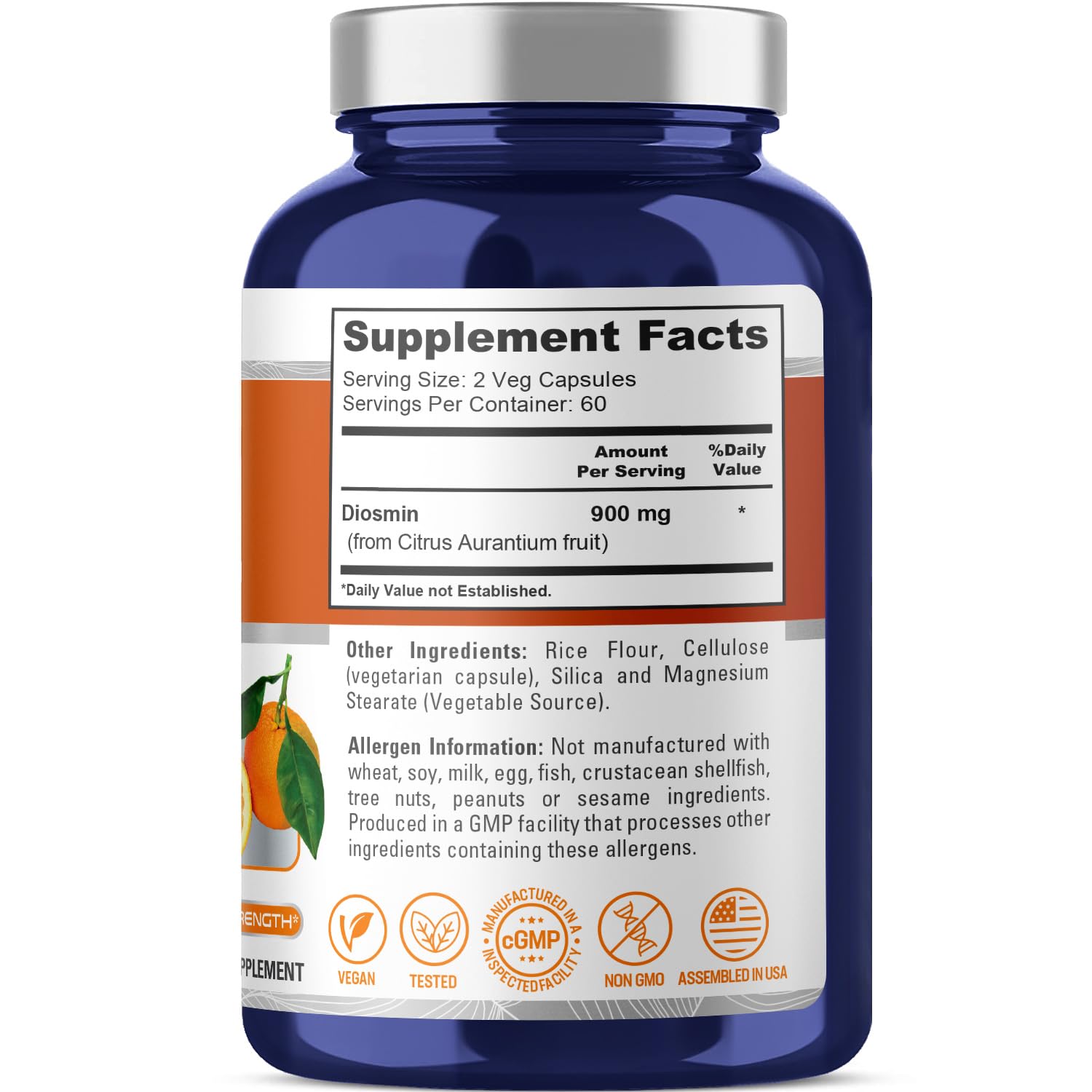 NusaPure Diosmin 900mg per Serving 120 Veggie Caps (Non-GMO, Vegan) NusaPure buy australia supplements