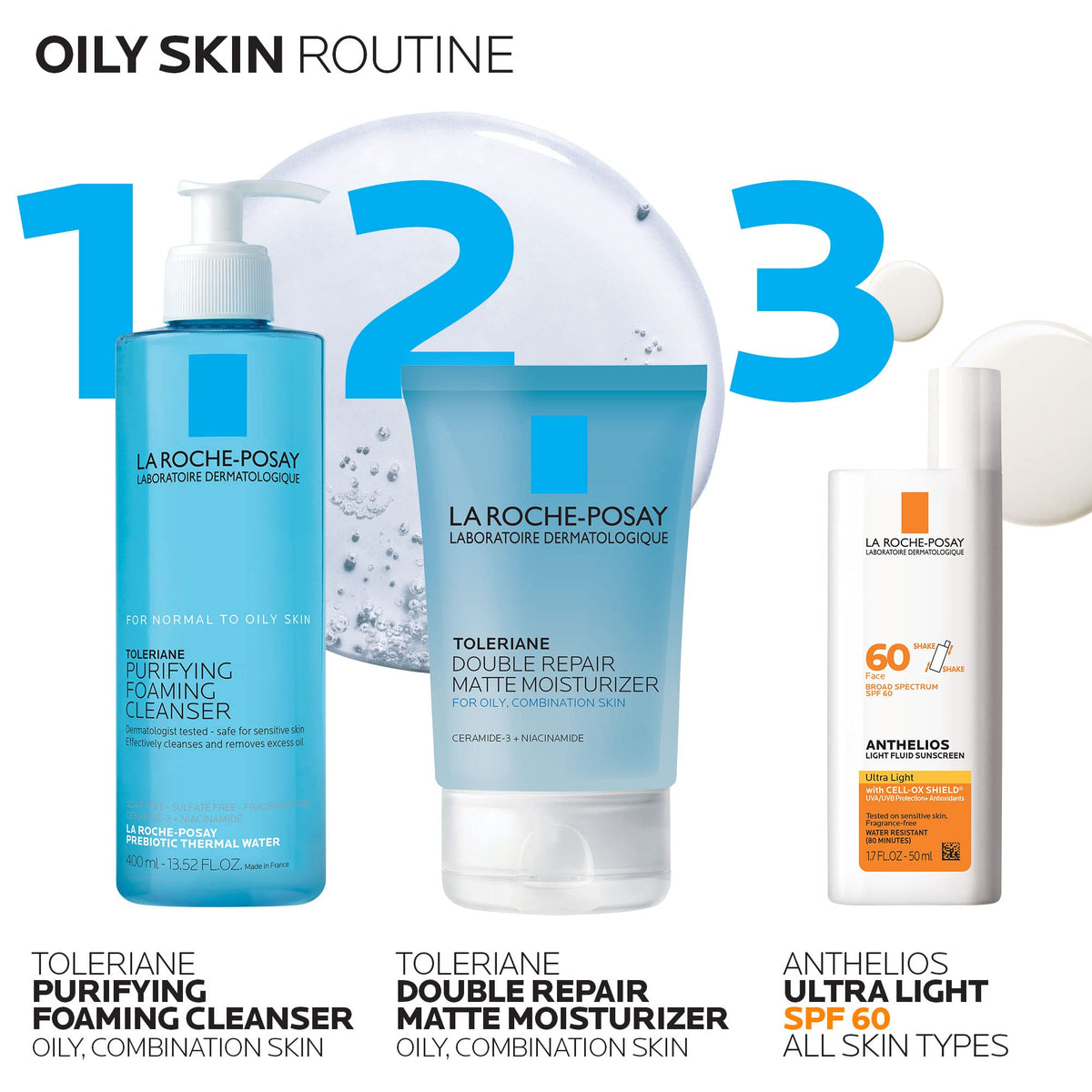 La Roche-Posay Toleriane Double Repair Matte Face Moisturizer, 3.38oz La Roche-Posay