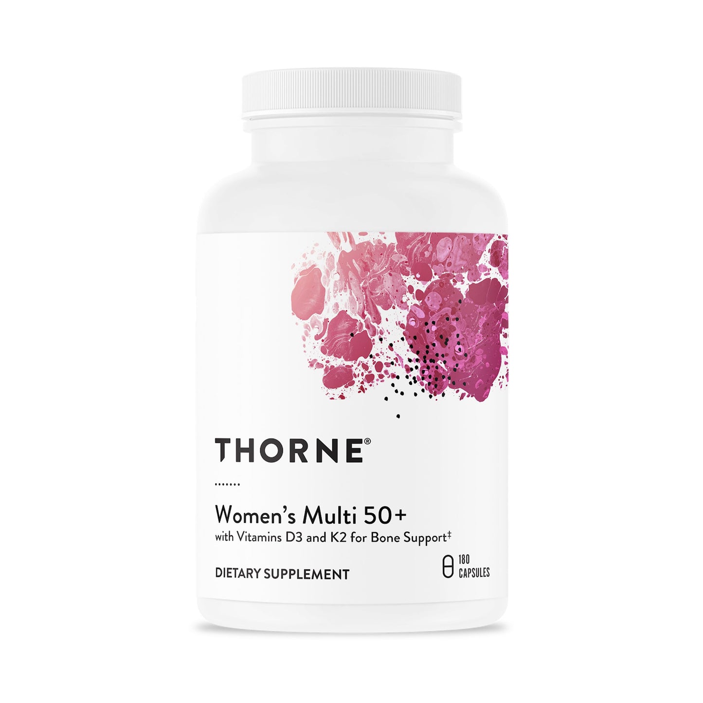 THORNE - Women's Multi 50+ - Comprehensive Daily Multi with Vitamins A, B6, B12, C, D, E, K, Zinc & More - Support Heart, Brain, Bone & Immune Health THORNE