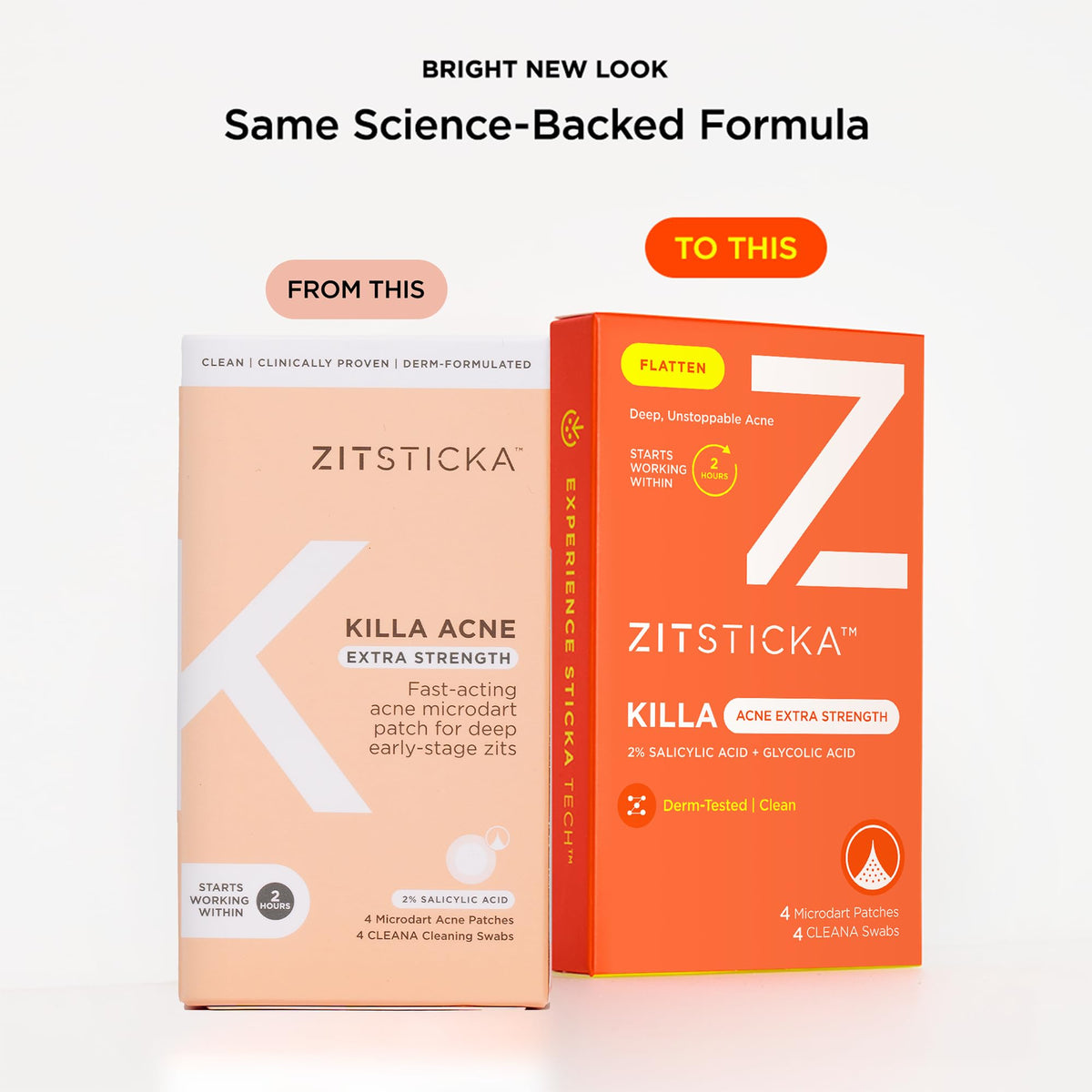 ZitSticka Killa Acne Extra Strength Microdart Pimple Patches For Face, 4 Ct ZitSticka