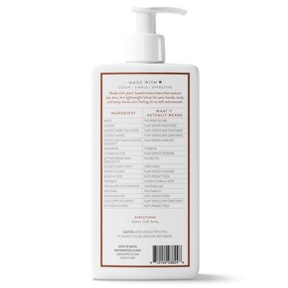 Native Body Lotion Contains Naturally Derived Plant-Based Moisturizers for Women and Men | Restores Dry Skin, Coconut & Vanilla, 16.5 fl oz Native