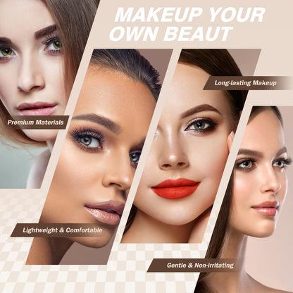 No-Stem Lash Clusters No Band 10-12mm Short Eyelash Clusters 156pcs Clear Invisible Band No-Glue DIY Eyelashes, EPUDY FIHSALA Natural Soft Wispy C-Curl Individual Eyelash Extensions with Tweezers EPUDY FIHSALA