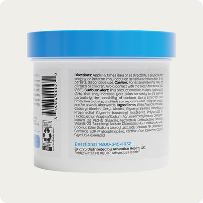 AmLactin Intensive Healing - Therapeutic Body Cream for Extremely Dry Skin - No-Scrub Exfoliator and Body Moisturizer Cream AmLactin