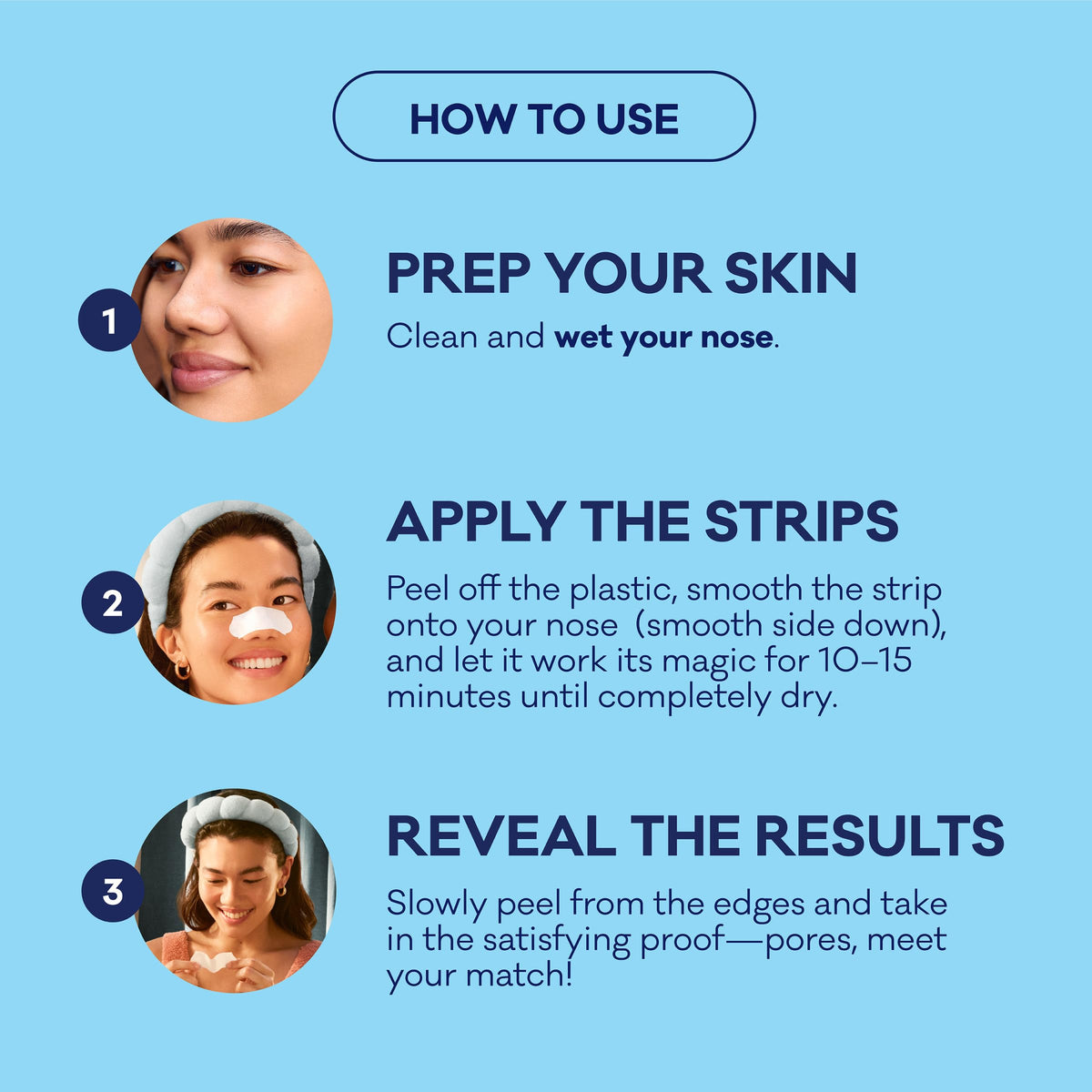 Bioré Original Blackhead Remover Strips, Deep Cleansing Nose Strips With Instant Pore Unclogging, Features C-Bond Technology, Oil-Free, Non-Comedogenic Use, 14 Count Bioré